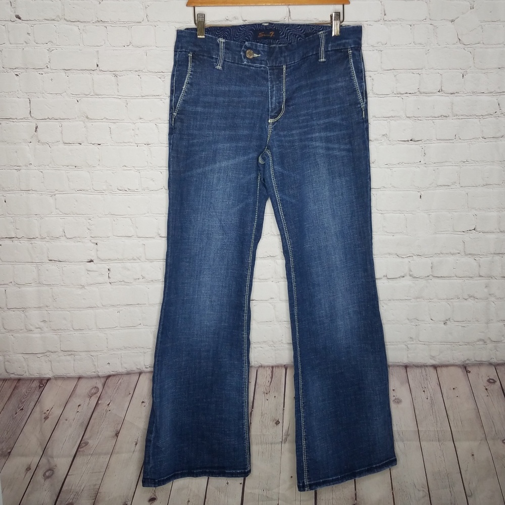 Seven7 Trouser Jeans Dark Wash Denim Size 10